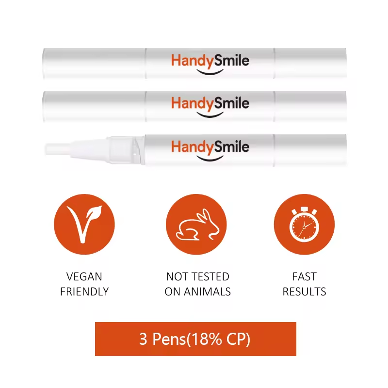 HandySmile Teeth Whitening Pen Pack (3 × 18% CP Pens)
