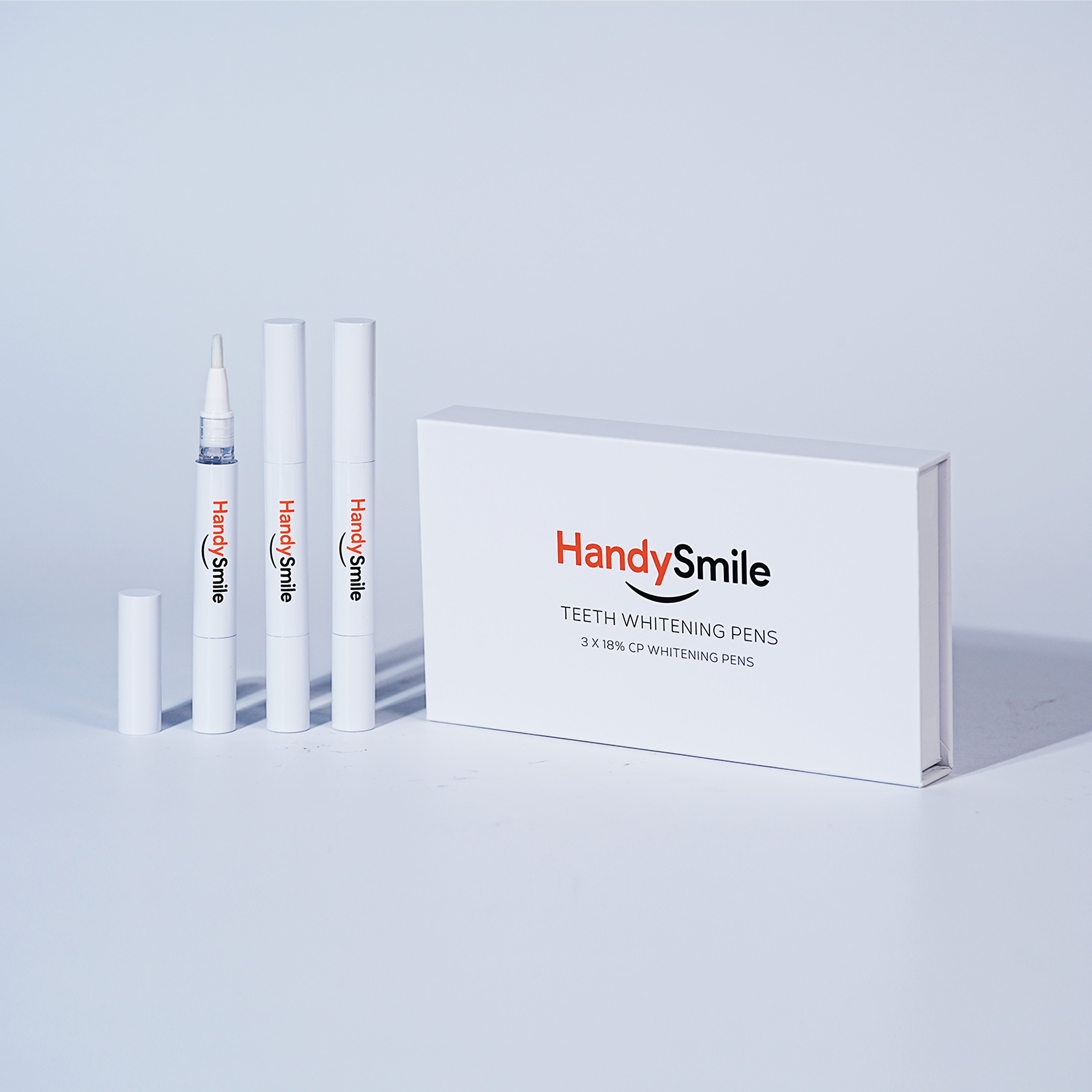 HandySmile Teeth Whitening Pen Pack (3 × 18% CP Pens)