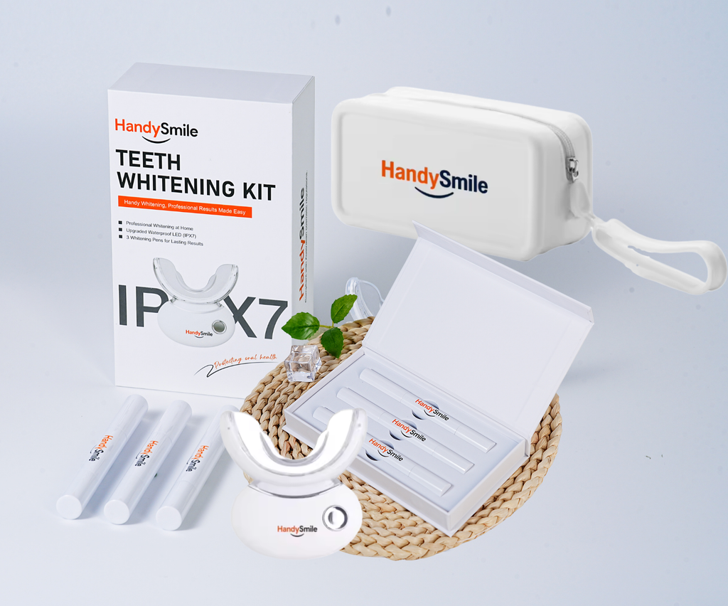 HandySmile Ultimate Pack | LED Teeth Whitening Kit for Sensitive Teeth + Refill Pens